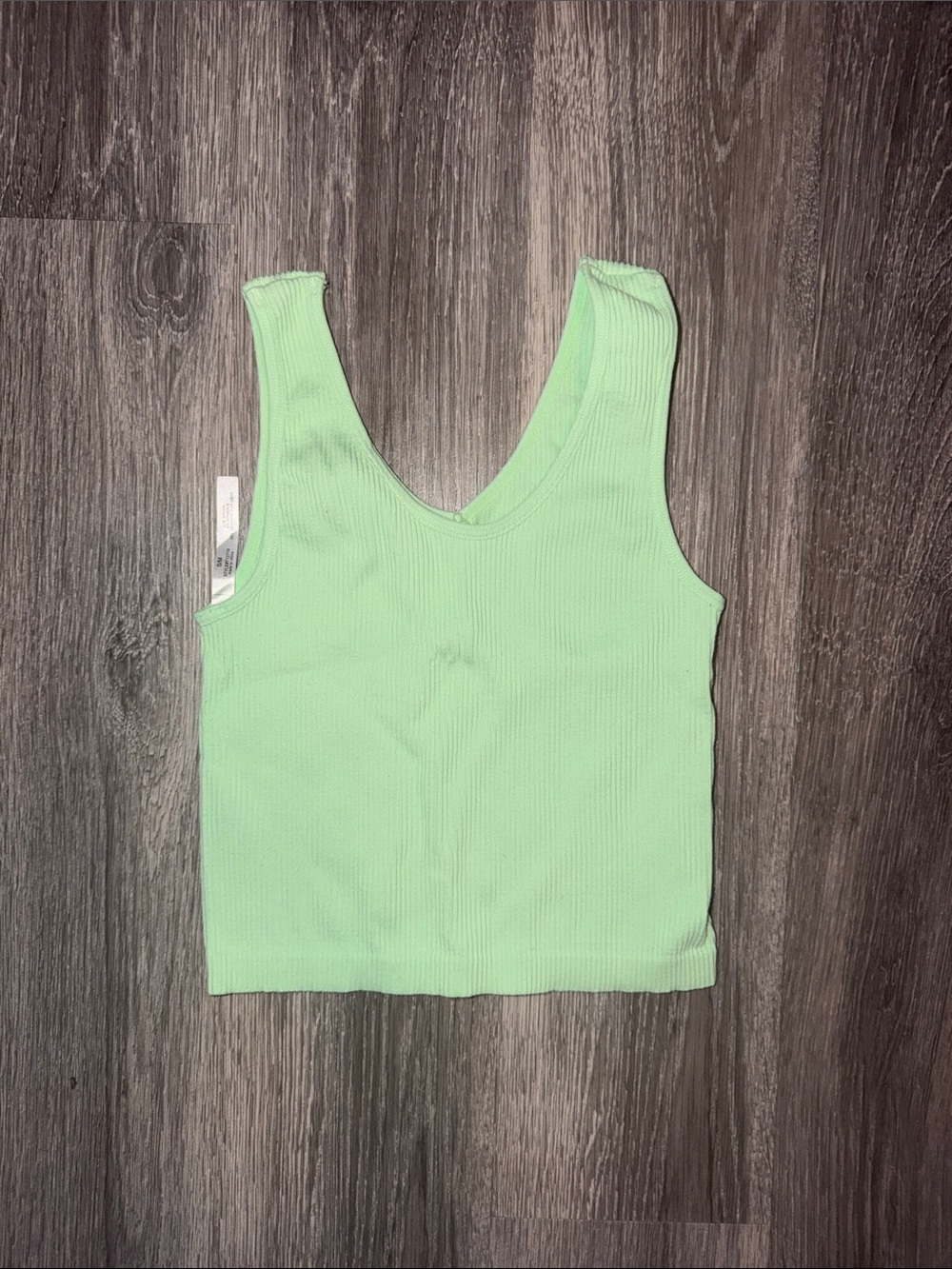 Women’s Ribbed Tank Top in Mint Green